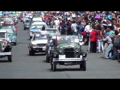 Desfile de autos clásicos en reforma 2014.