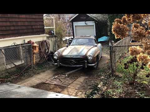 Once in a lifetime, incredible garage find on a 1961 Mercedes-Benz 300SL Roadster discovery.