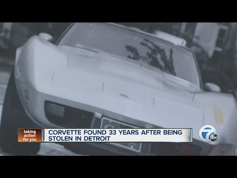 STOLEN CAR: Corvette Returned to Man After 33 Years