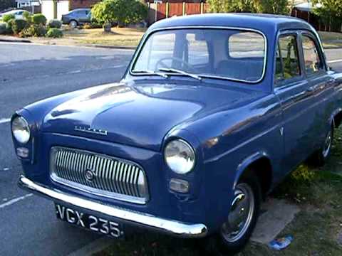 OUR 1958 FORD PREFECT 100E CLASSIC CAR 1172cc WESTMINSTER BLUE 26/9/2009 Essex England