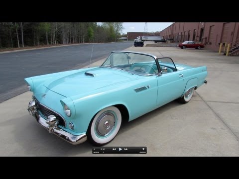 1955 Ford Thunderbird Roadster Start Up, Exhaust, and In Depth Tour