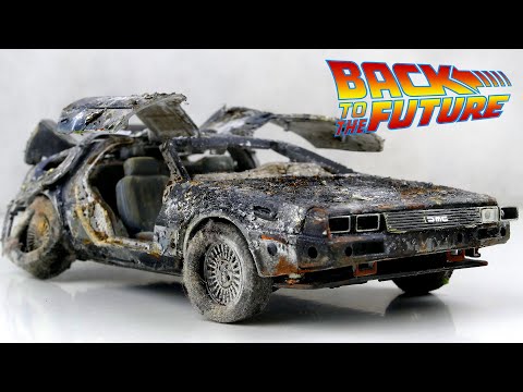 Restoration Back to the Future DeLorean DMC 12 model car