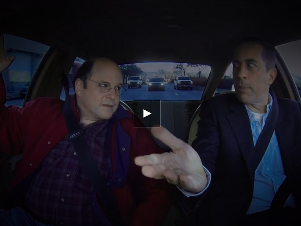Comedians in cars getting coffee