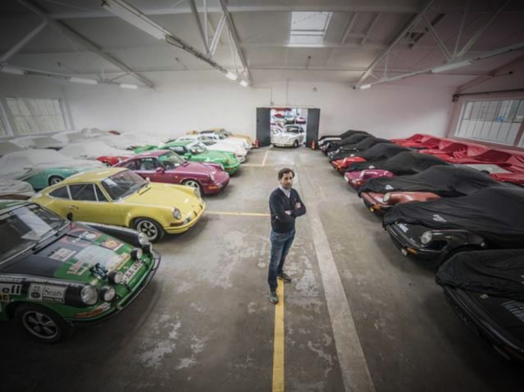 Collectie luchtgekoelde Porsches in Wuppertal