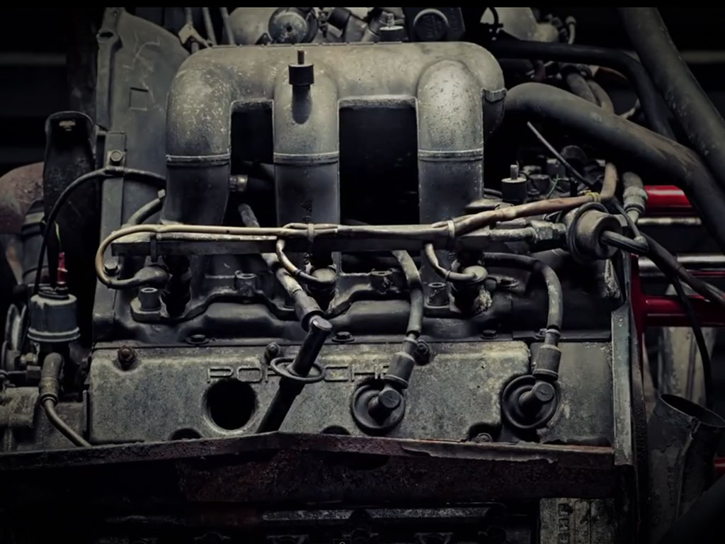 ontmanteling Porsche motor