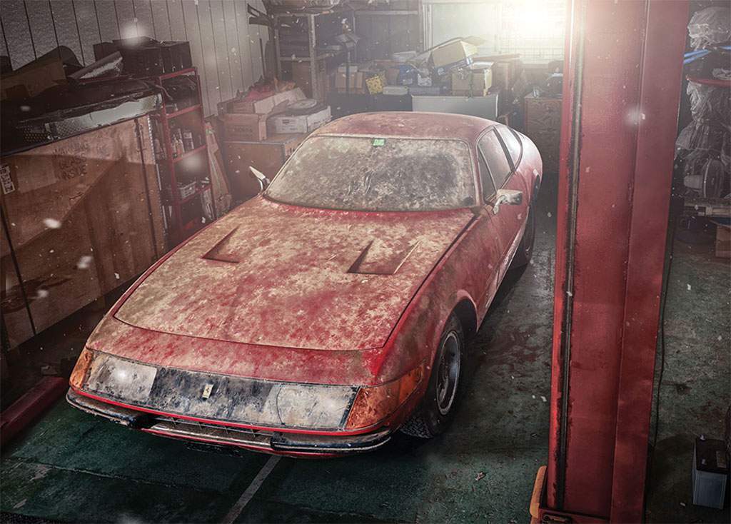 Unieke Ferrari duikt op in Japan
