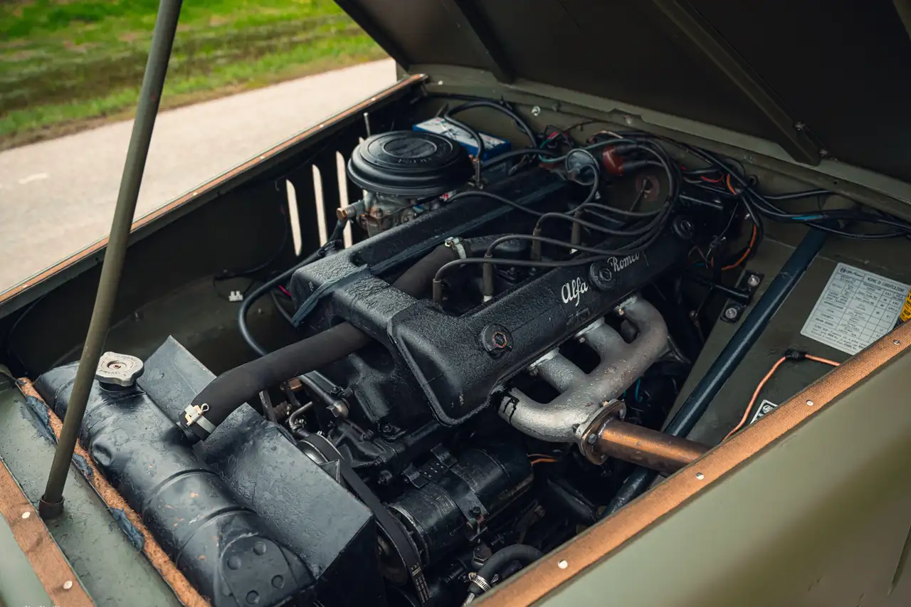 Motor van de Alfa Romeo Matta 1952