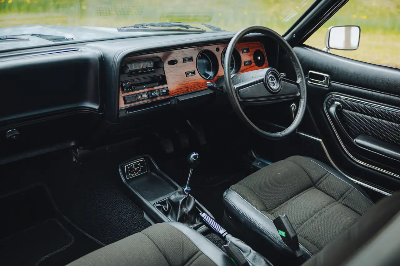 Interni della Ford Capri Mk2 del 1976